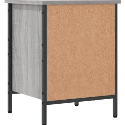 vidaXL Zapatero madera de ingeniería 38x35x50 cm Gris sonoma Discount