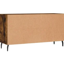 vidaXL Zapatero madera de ingeniería 102x35x55 cm Roble ahumado Hot