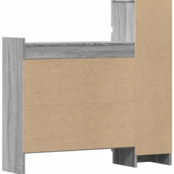 vidaXL Zapatero madera de ingeniería 100,5x28x100 cm Gris sonoma Hot