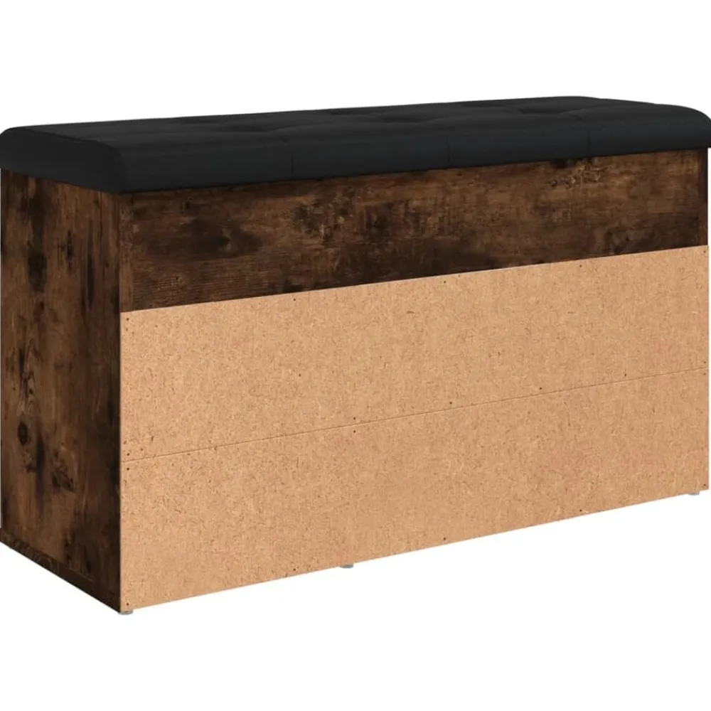 vidaXL Bancos-Zapatero madera de ingeniería 82x32x45,5 cm
