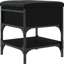 vidaXL Zapatero madera de ingeniería 42x42x45 cm Negro Online