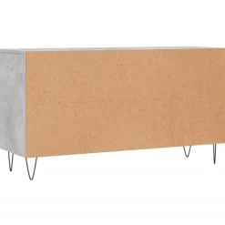 vidaXL Zapatero madera de ingeniería gris hormigón 102x35x55 cm Gris hormig&oacute;n Online