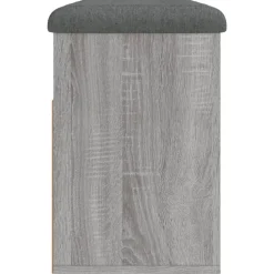 vidaXL Zapatero madera de ingeniería 82x32x45,5 cm Gris sonoma Clearance