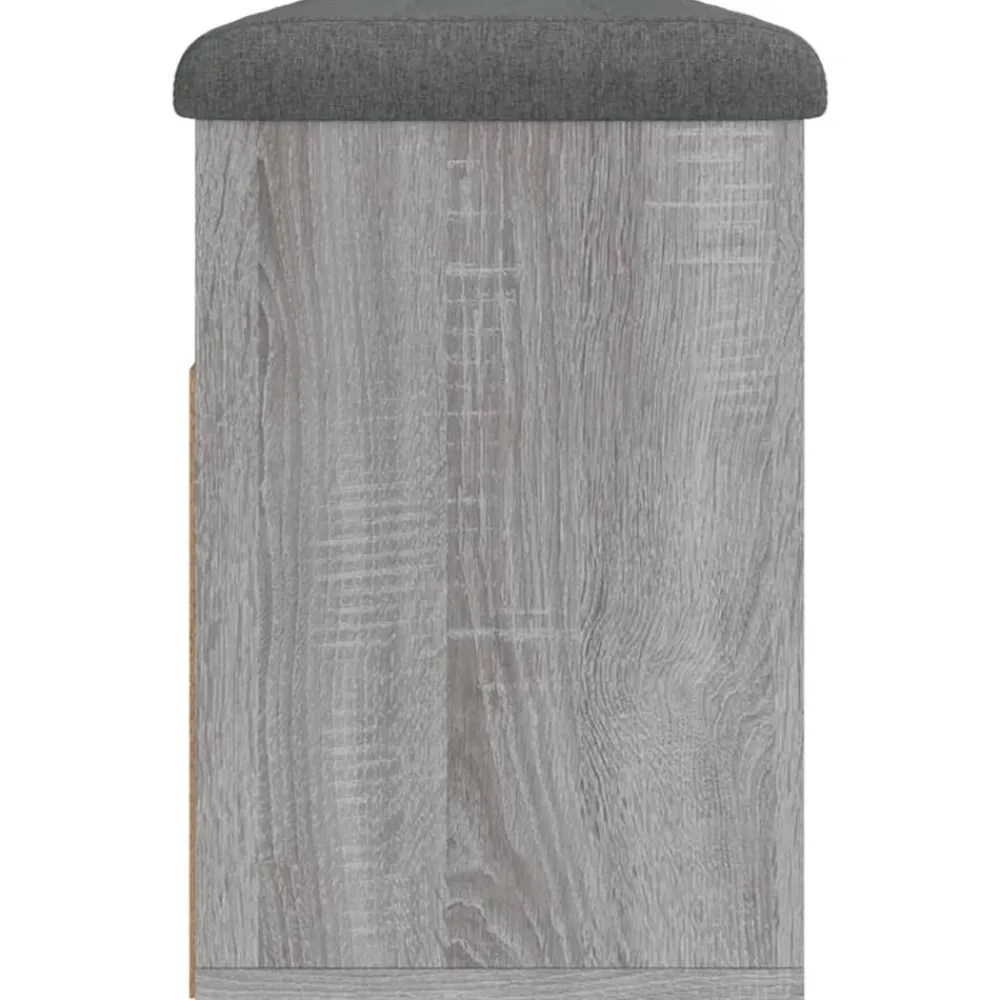 vidaXL Zapatero madera de ingeniería 82x32x45,5 cm Gris sonoma Clearance