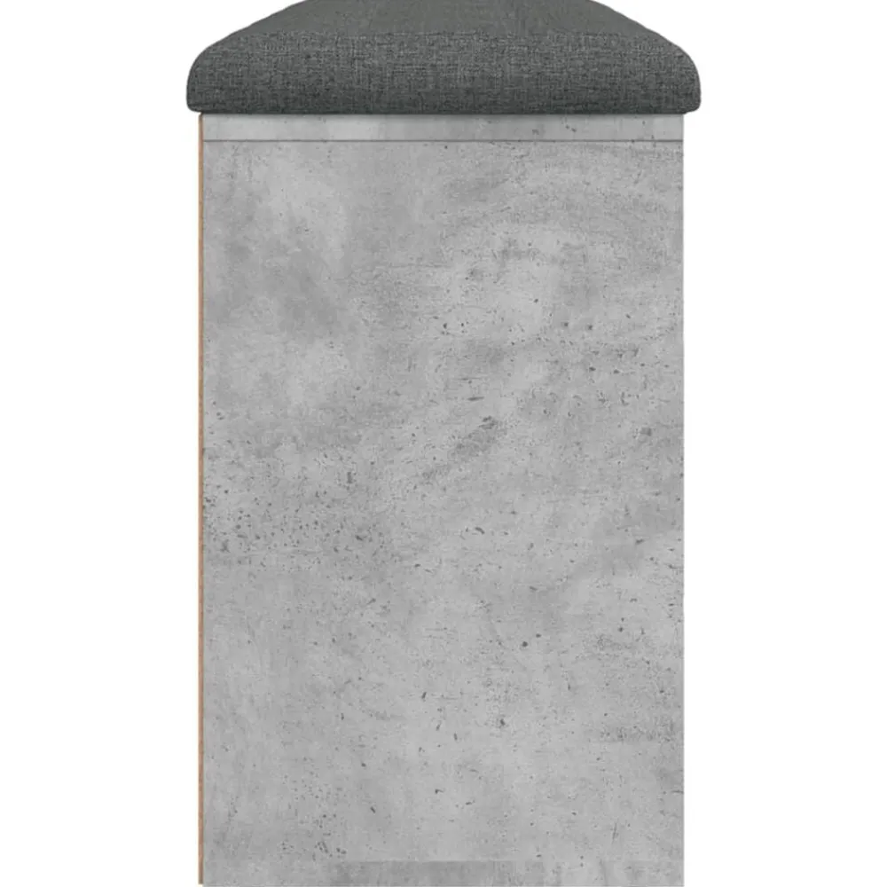 vidaXL Zapatero madera de ingeniería gris hormigón 102x32x50 cm Gris hormigón Sale