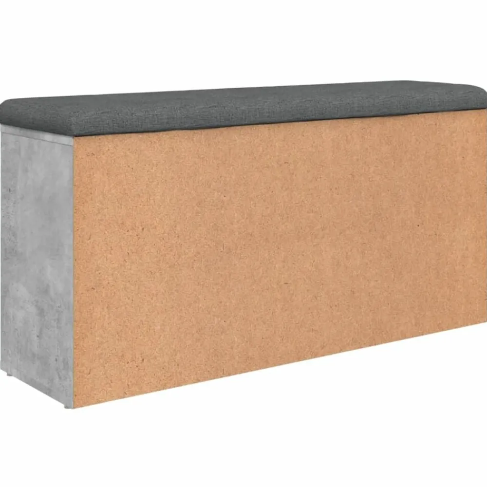 vidaXL Zapatero madera de ingeniería gris hormigón 102x32x50 cm Gris hormigón Sale