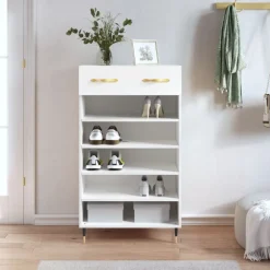 vidaXL Productos Del Hogar-Zapatero madera de ingeniería 60x35x105 cm