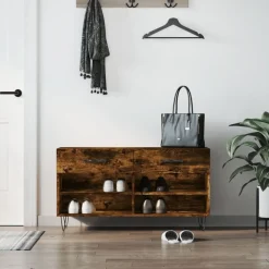 vidaXL Productos Del Hogar-Zapatero madera de ingeniería 102x35x55 cm