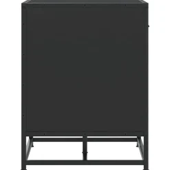 vidaXL Bancos-Zapatero madera de ingeniería y metal 60x40x53,5 cm