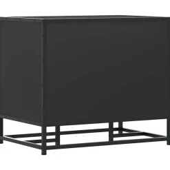 vidaXL Bancos-Zapatero madera de ingeniería y metal 60x40x53,5 cm