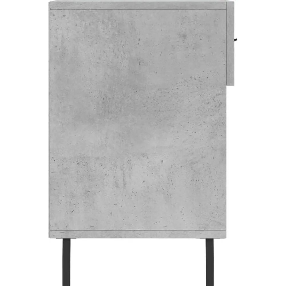 vidaXL Zapatero madera de ingeniería gris hormigón 102x35x55 cm Gris hormigón Discount