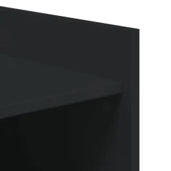 vidaXL Zapatero madera de ingeniería 52x37,5x100 cm Negro Clearance