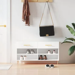vidaXL Productos Del Hogar-Zapatero madera de ingeniería 102x35x55 cm