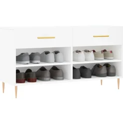 vidaXL Productos Del Hogar-Zapatero madera de ingeniería 102x35x55 cm
