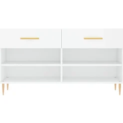 vidaXL Productos Del Hogar-Zapatero madera de ingeniería 102x35x55 cm