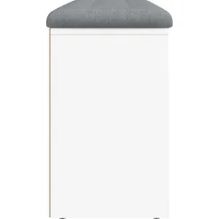 vidaXL Zapatero madera de ingeniería 102x32x50 cm Blanco New