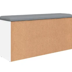 vidaXL Zapatero madera de ingeniería 102x32x50 cm Blanco New