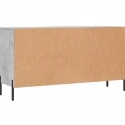 vidaXL Zapatero madera de ingeniería gris hormigón 102x35x55 cm Gris hormig&oacute;n Sale