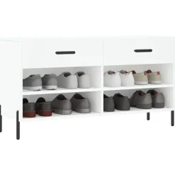 vidaXL Zapatero madera de ingeniería 102x35x55 cm Blanco Best
