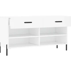 vidaXL Zapatero madera de ingeniería 102x35x55 cm Blanco Best