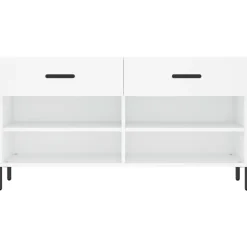vidaXL Zapatero madera de ingeniería 102x35x55 cm Blanco Best