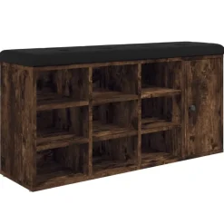 vidaXL Bancos-Zapatero madera de ingeniería 102x32x50 cm