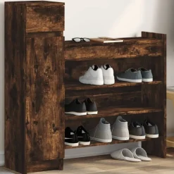 vidaXL Productos Del Hogar-Zapatero madera de ingeniería 100,5x28x100 cm