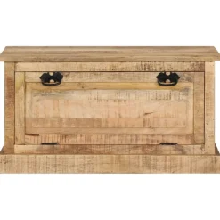 vidaXL Zapatero madera de mango maciza 85x40x45 cm Discount