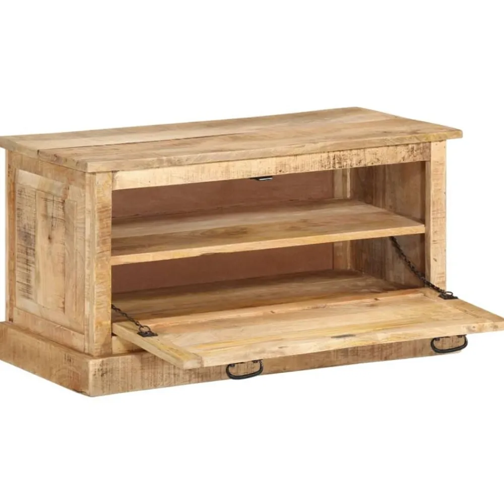 vidaXL Zapatero madera de mango maciza 85x40x45 cm Discount