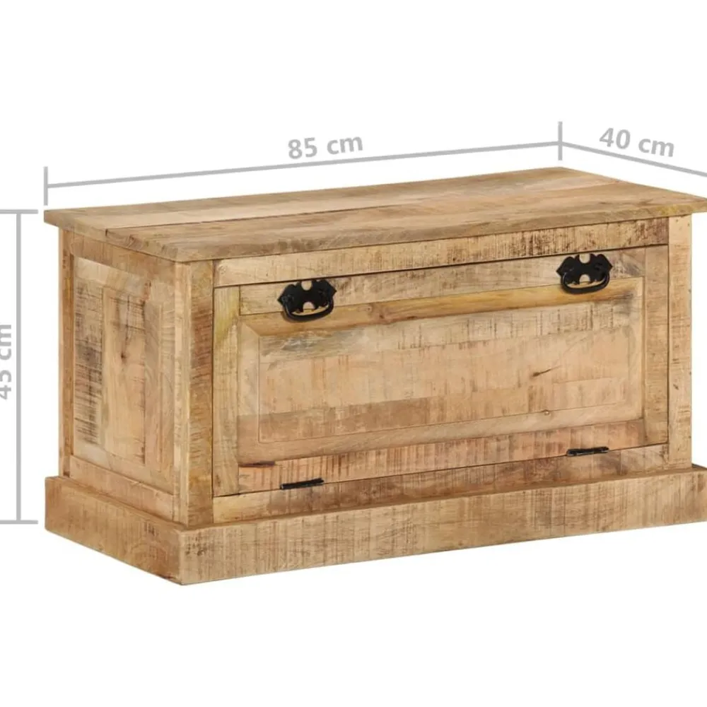 vidaXL Zapatero madera de mango maciza 85x40x45 cm Discount