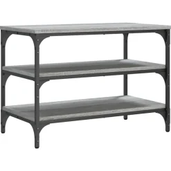 vidaXL Bancos-Zapatero madera de ingeniería 70x38,5x49 cm