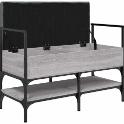 vidaXL Zapatero madera de ingeniería 85,5x42x57,5 cm Gris sonoma Sale