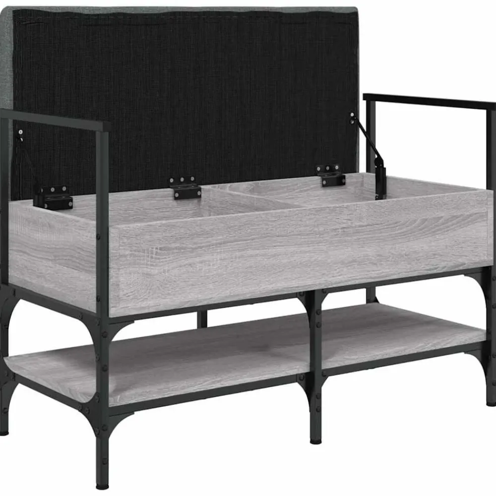 vidaXL Zapatero madera de ingeniería 85,5x42x57,5 cm Gris sonoma Sale