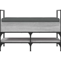 vidaXL Zapatero madera de ingeniería 85,5x42x57,5 cm Gris sonoma Sale