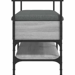 vidaXL Zapatero madera de ingeniería 85,5x42x57,5 cm Gris sonoma Sale