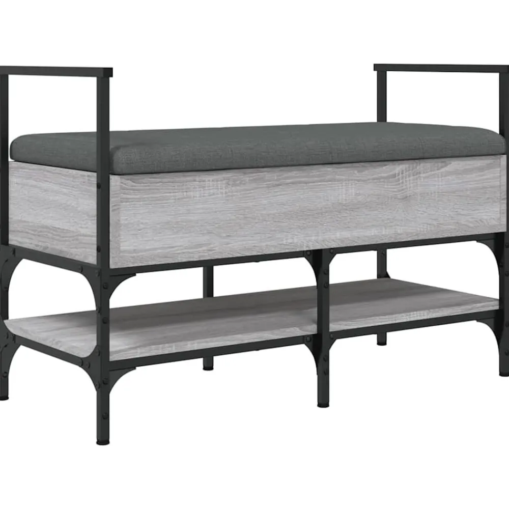 vidaXL Zapatero madera de ingeniería 85,5x42x57,5 cm Gris sonoma Sale