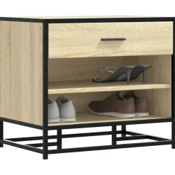 vidaXL Zapatero madera de ingeniería 60x40x53,5 cm Roble Sonoma Discount