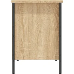 vidaXL Zapatero madera de ingeniería 131x35x50 cm Roble Sonoma Outlet