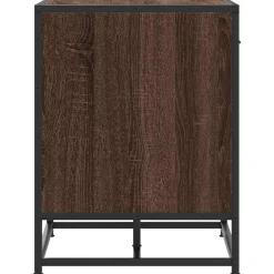 vidaXL Bancos-Zapatero madera de ingeniería roble marrón 60x40x53,5 cm