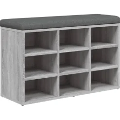 vidaXL Zapatero madera de ingeniería 82x32x50 cm Gris sonoma