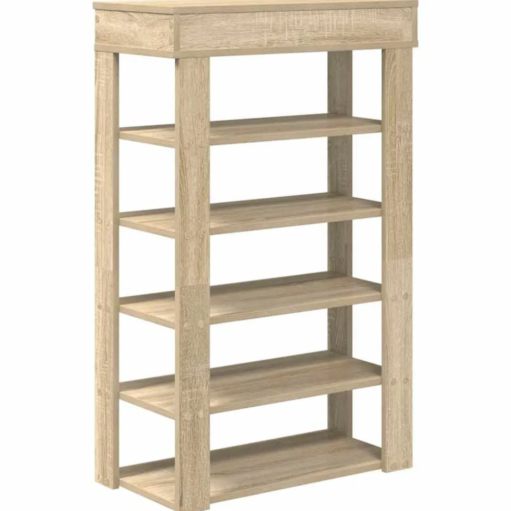 vidaXL Productos Del Hogar-Zapatero madera de ingeniería 60x30x98 cm