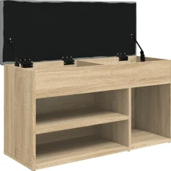 vidaXL Zapatero madera de ingeniería 82x32x45,5 cm Roble Sonoma Sale