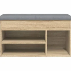vidaXL Zapatero madera de ingeniería 82x32x45,5 cm Roble Sonoma Sale
