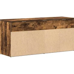 vidaXL Zapatero madera de ingeniería 102x30,5x45cm Roble ahumado Clearance