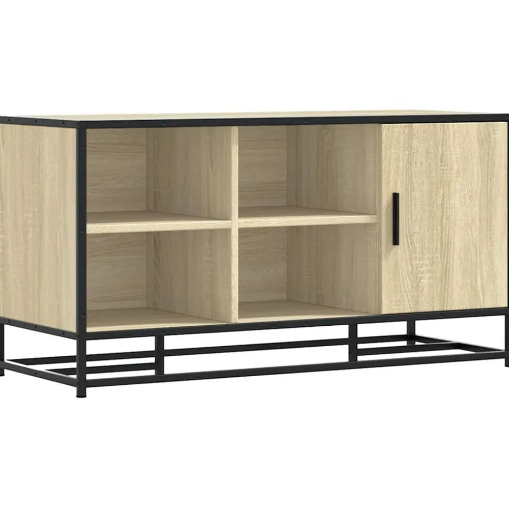vidaXL Zapatero madera de ingeniería 100x40x53,5 cm Roble Sonoma Discount
