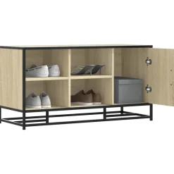vidaXL Zapatero madera de ingeniería 100x40x53,5 cm Roble Sonoma Discount