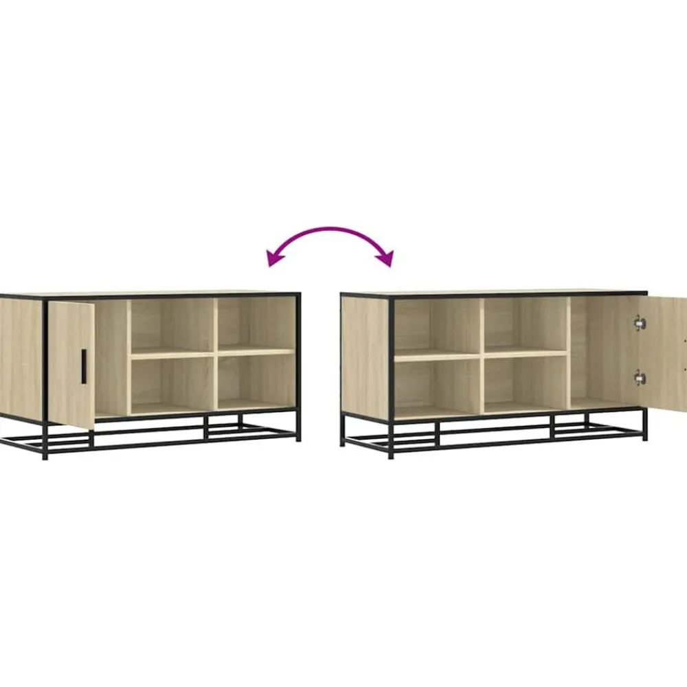 vidaXL Zapatero madera de ingeniería 100x40x53,5 cm Roble Sonoma Discount