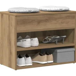vidaXL Productos Del Hogar-Zapatero madera de ingeniería 60x30x45 cm