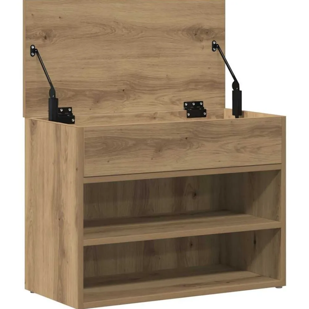vidaXL Productos Del Hogar-Zapatero madera de ingeniería 60x30x45 cm