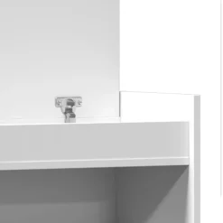 vidaXL Zapatero madera de ingeniería 100,5x28x100 cm Blanco Clearance